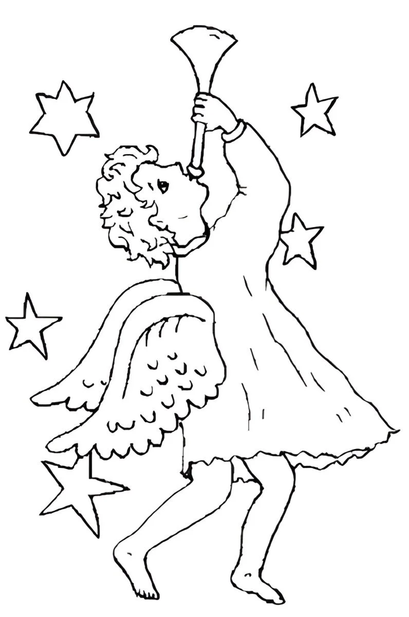 Angels coloring page (62)