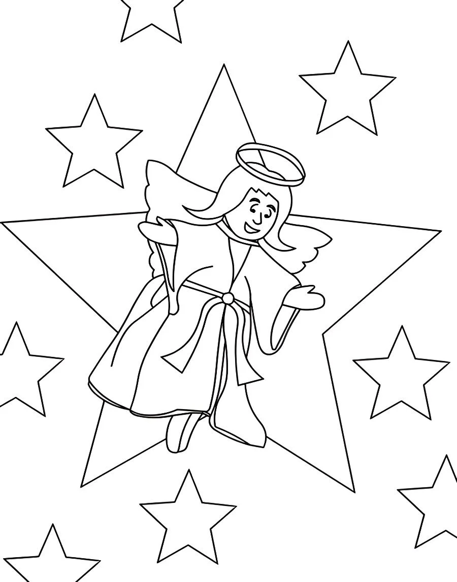 Angels coloring page (64)