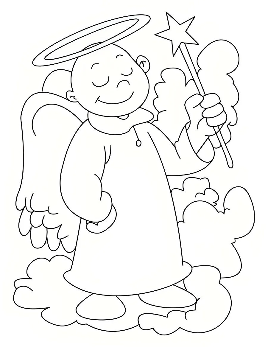 Angels coloring page (66)