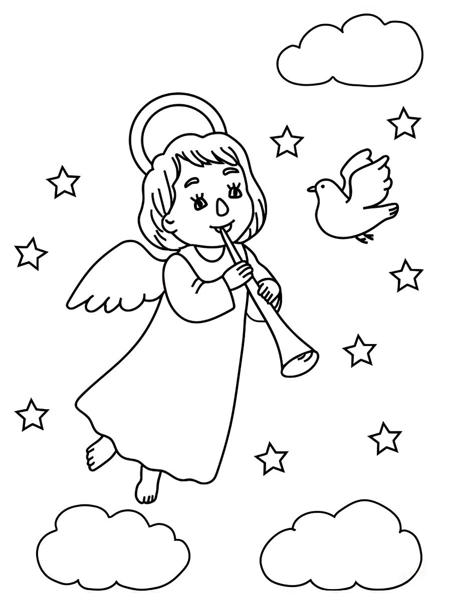 Angels coloring page (68)