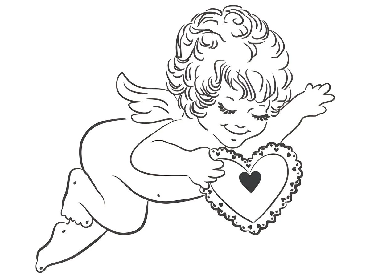 Angels coloring page (7)