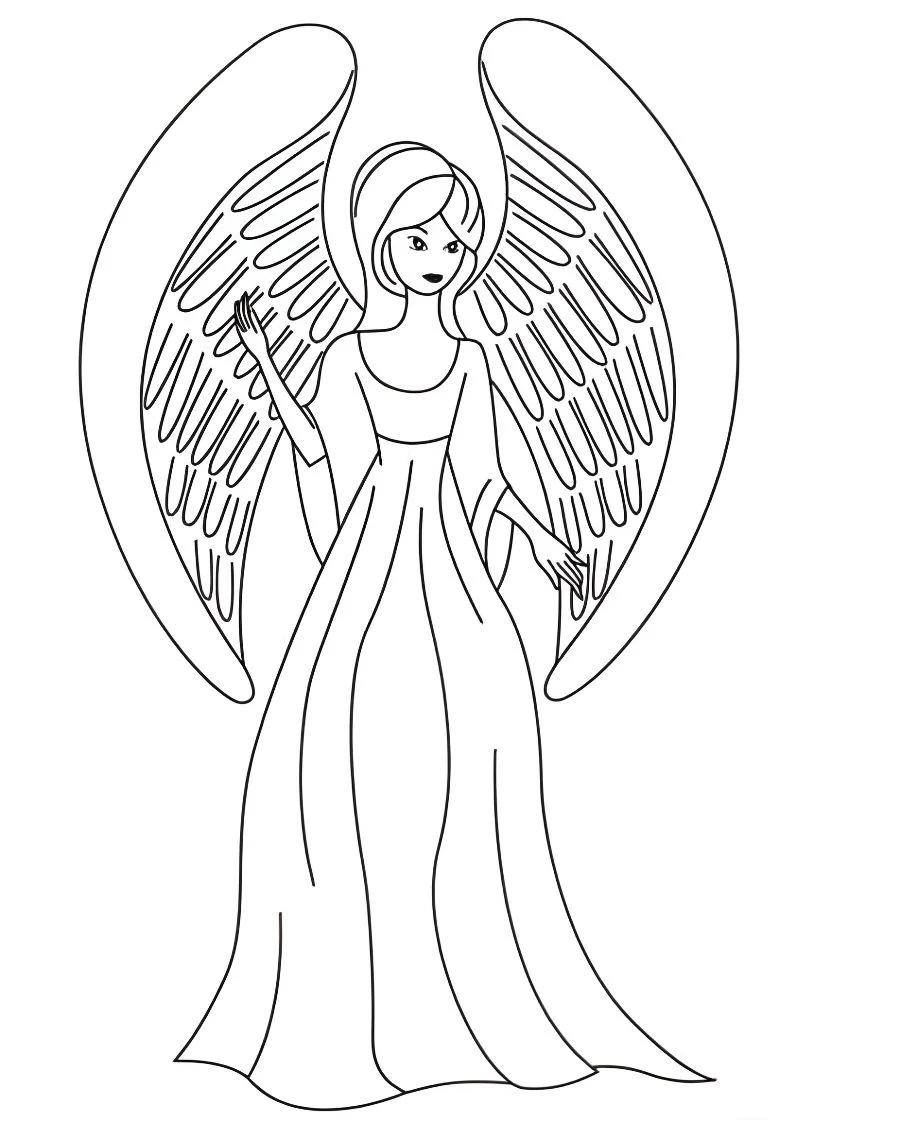 Angels coloring page (72)