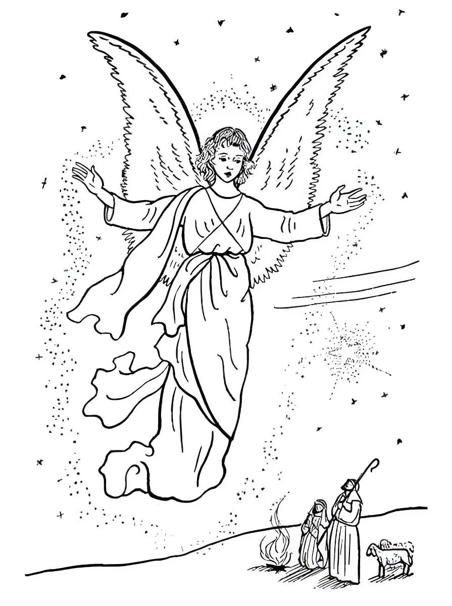 Angels coloring page (73)