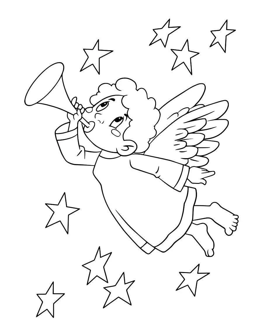 Angels coloring page (74)