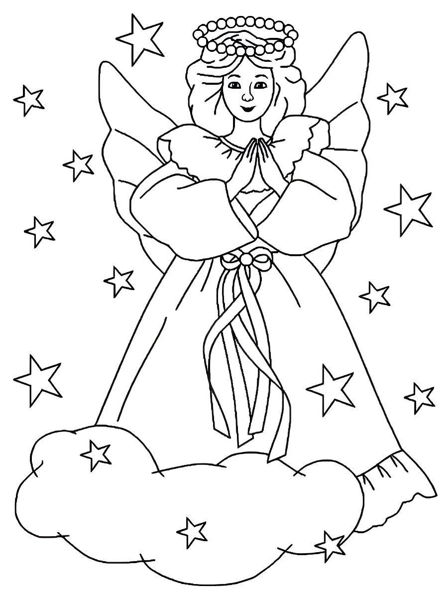 Angels coloring page (75)