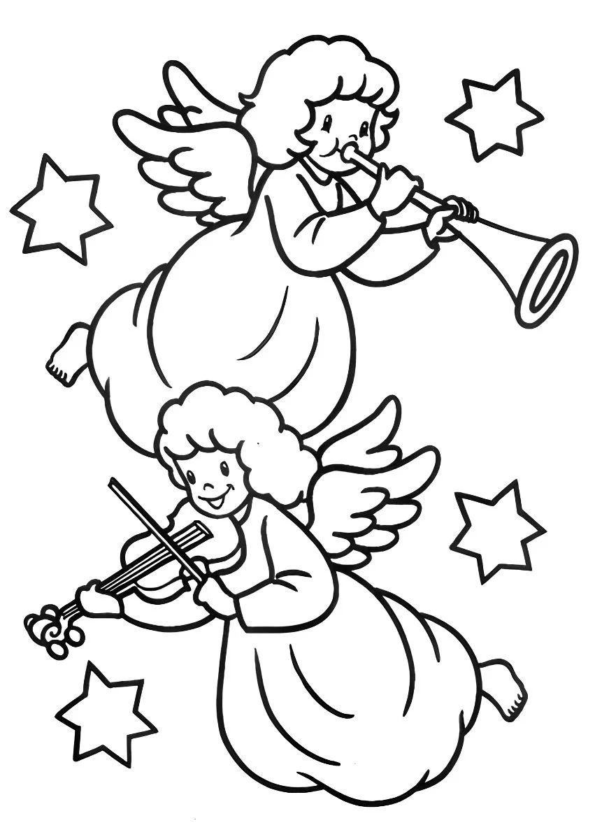 Angels coloring page (76)