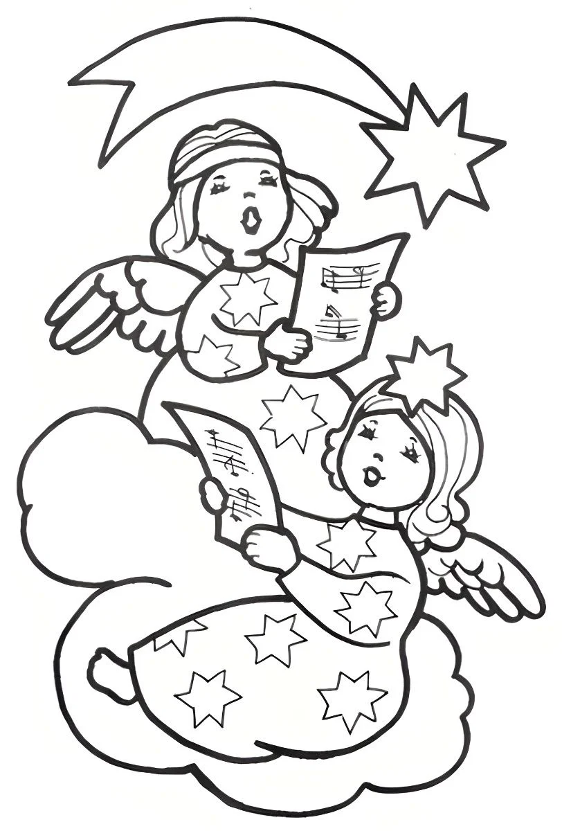 Angels coloring page (78)