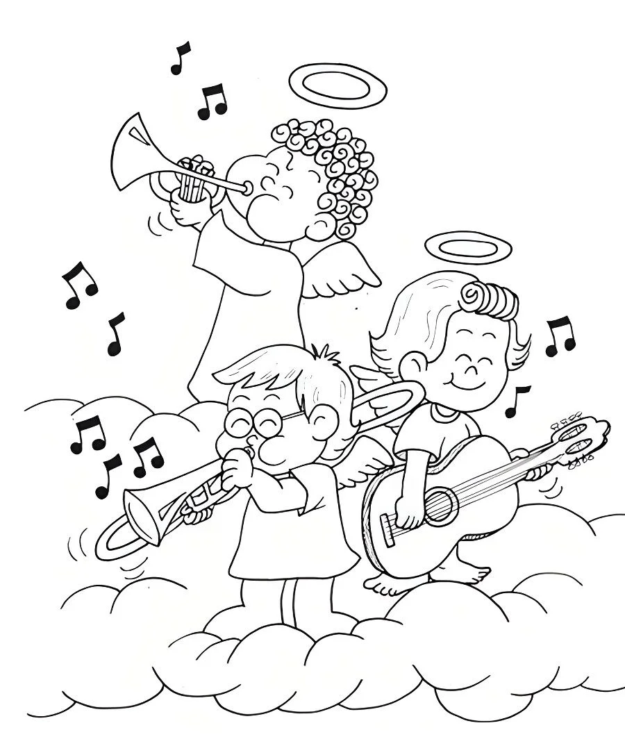 Angels coloring page (79)