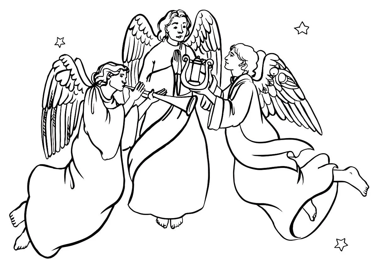 Angels coloring page (80)