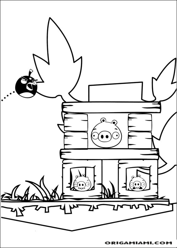 Angy birds coloring page (3)