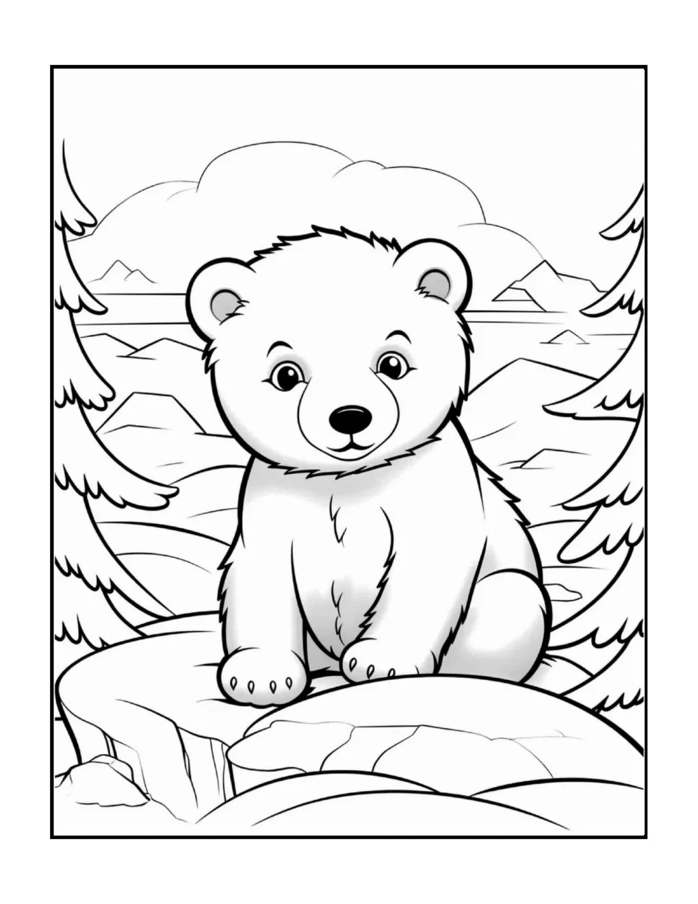 Animals at christmas coloring page (12)