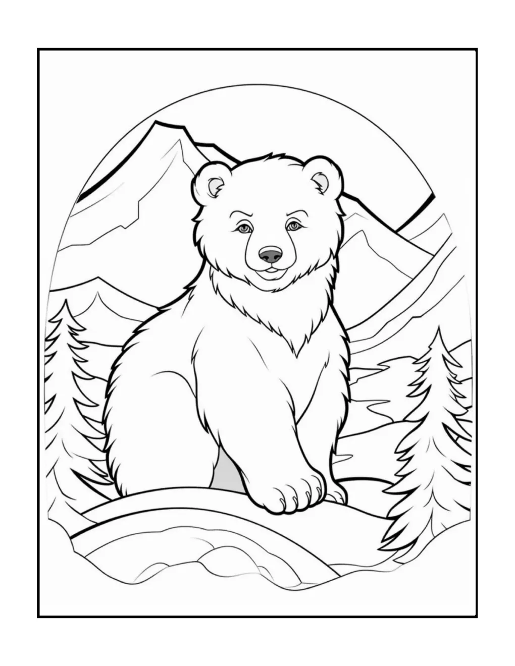 Animals at christmas coloring page (15)