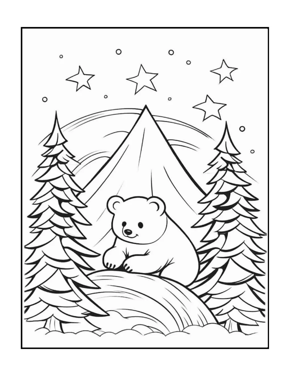 Animals at christmas coloring page (46)