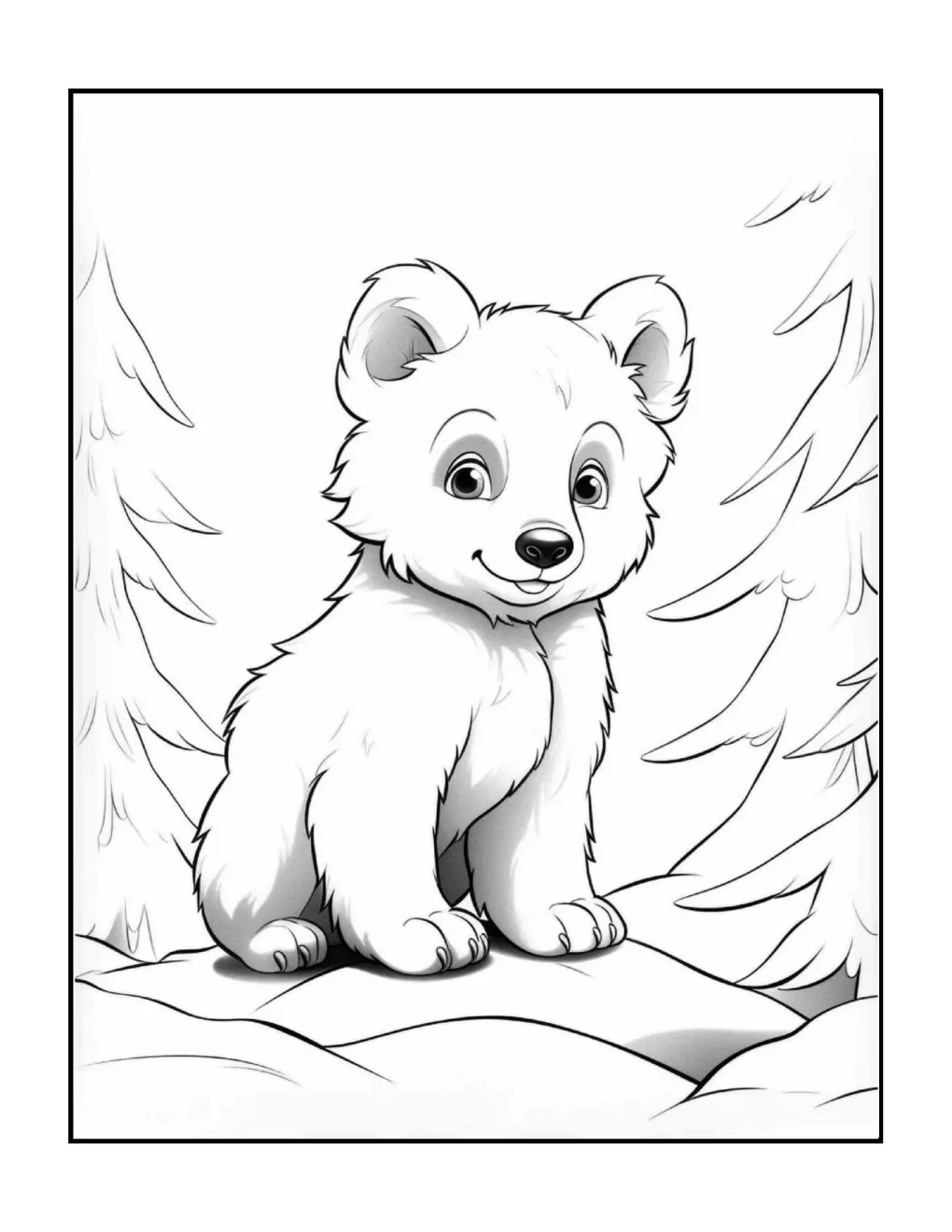 Animals at christmas coloring page (56)