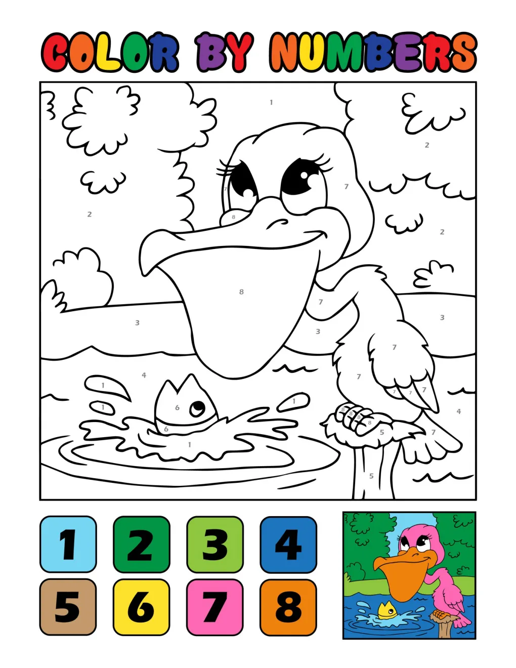 Animals to Color by Number (15)