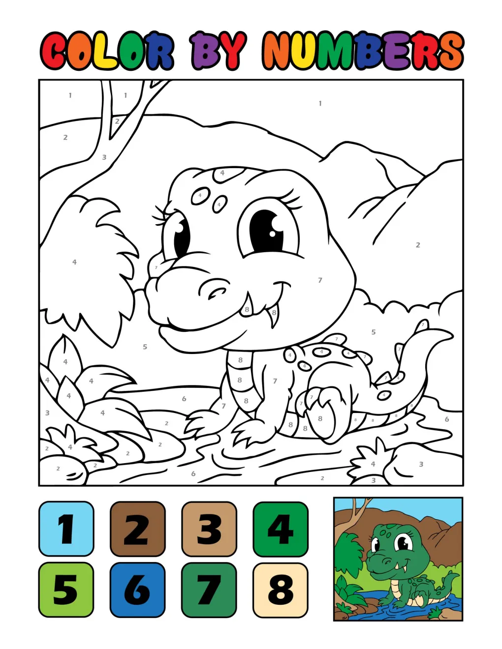 Animals to Color by Number (16)