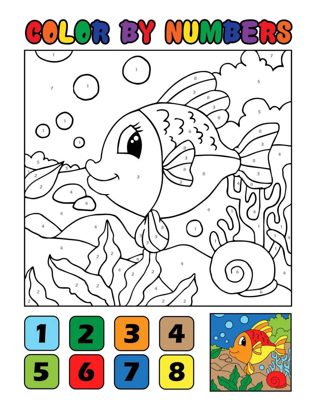 Animals to Color by Number (20)