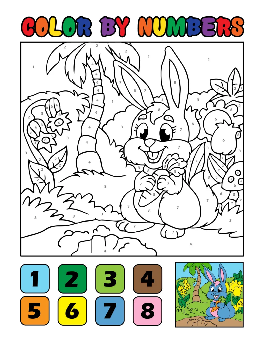 Animals to Color by Number (3)