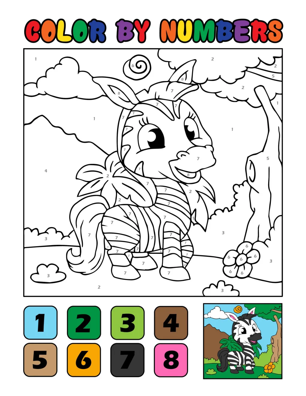 Animals to Color by Number (4)