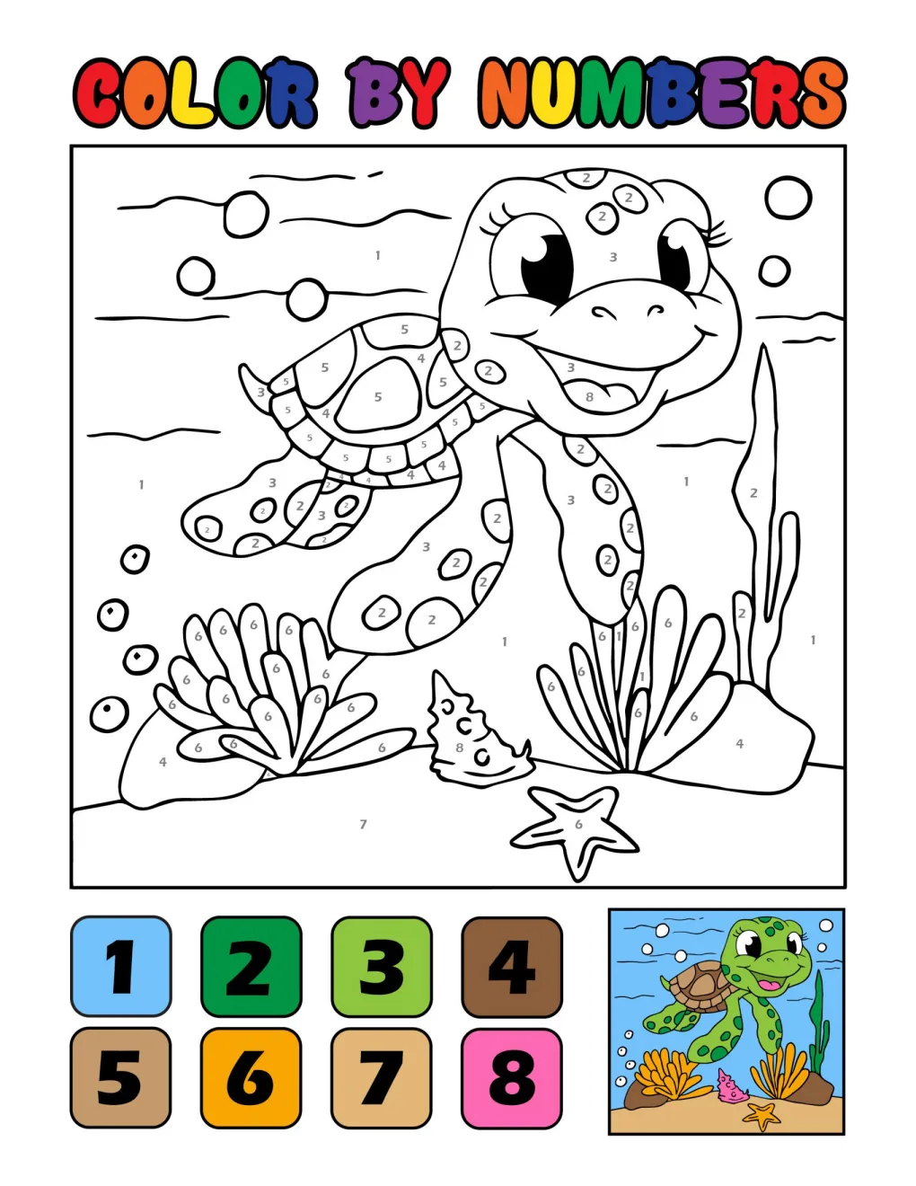 Animals to Color by Number (5)