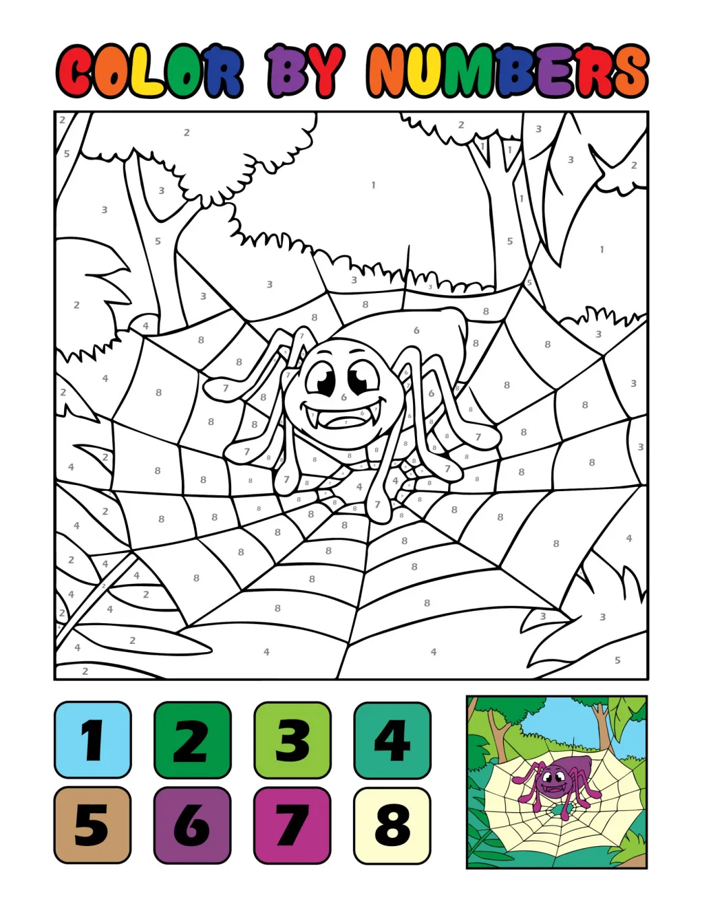 Animals to Color by Number (6)