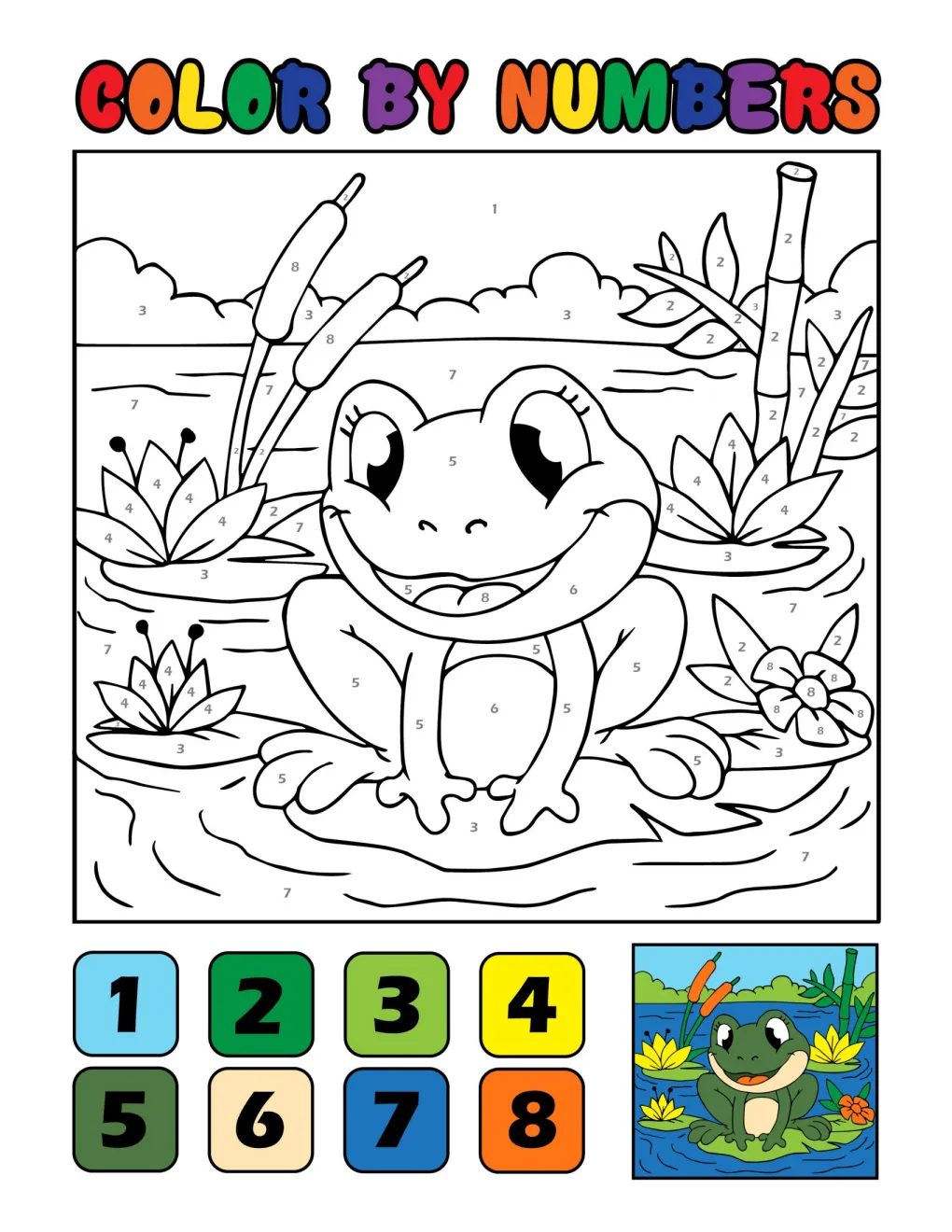 Animals to Color by Number (8)