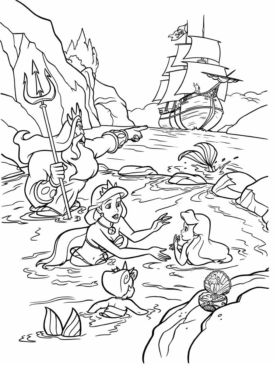 Ariel Coloring Page (101)