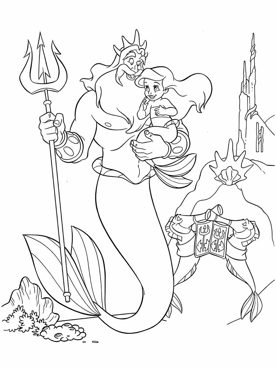 Ariel Coloring Page (102)