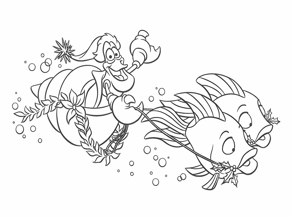 Ariel Coloring Page (108)