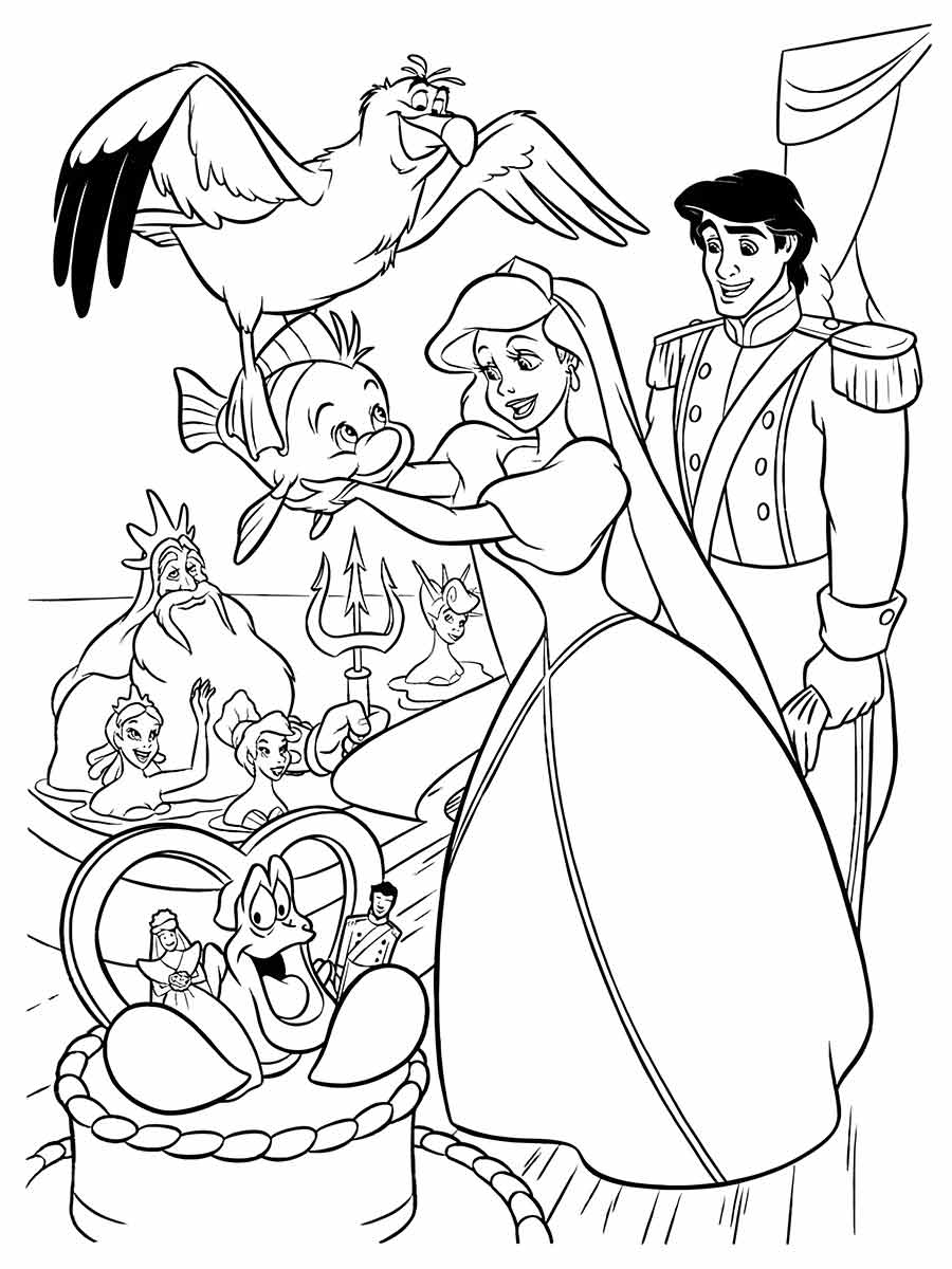 Ariel Coloring Page (109)