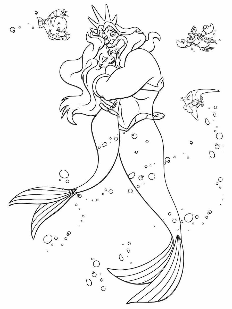 Ariel Coloring Page (110)