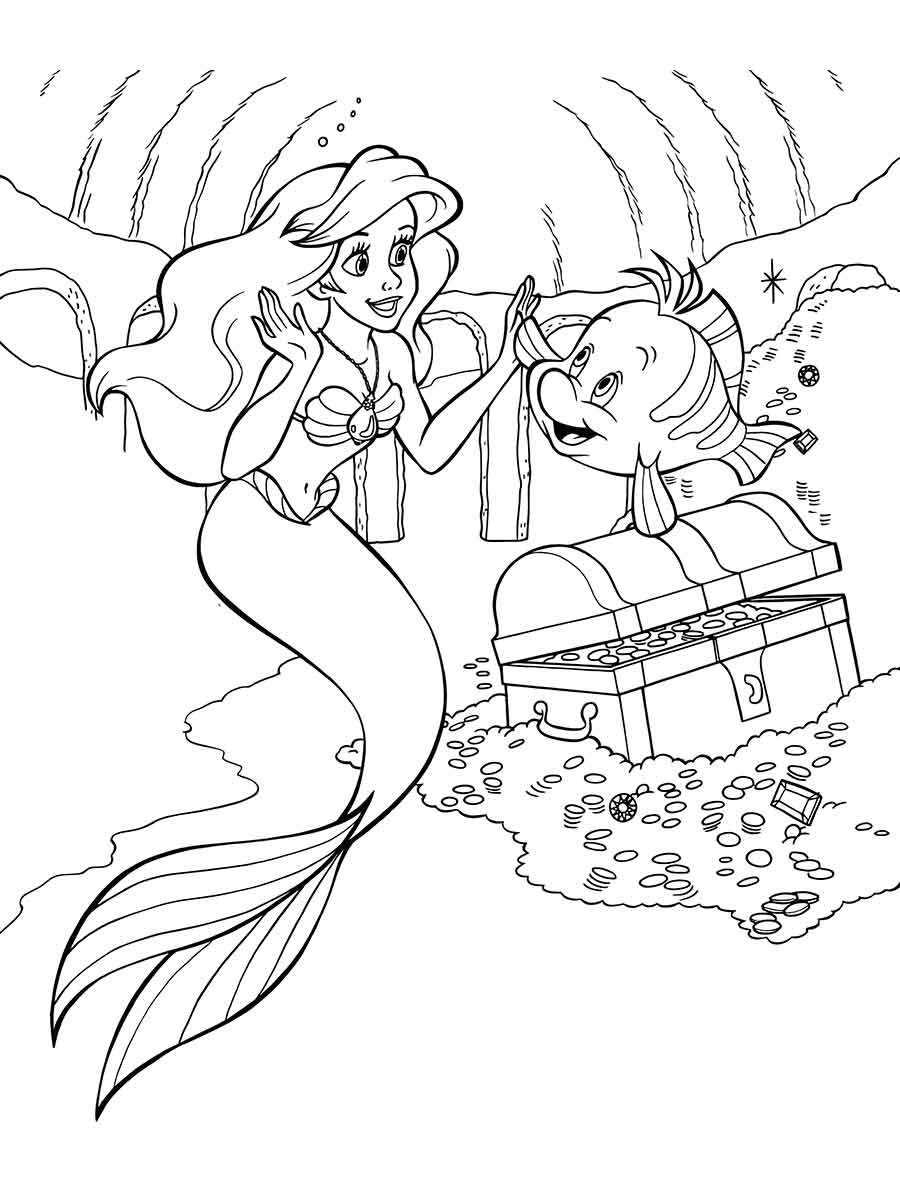 Ariel Coloring Page (112)