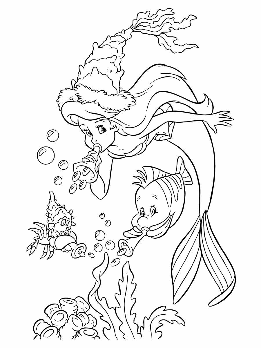 Ariel Coloring Page (113)