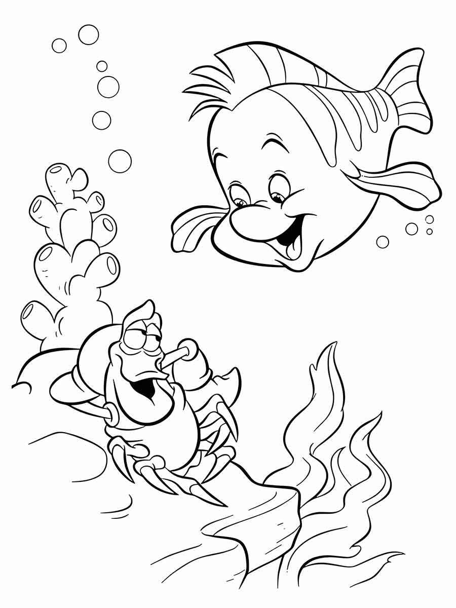 Ariel Coloring Page (114)