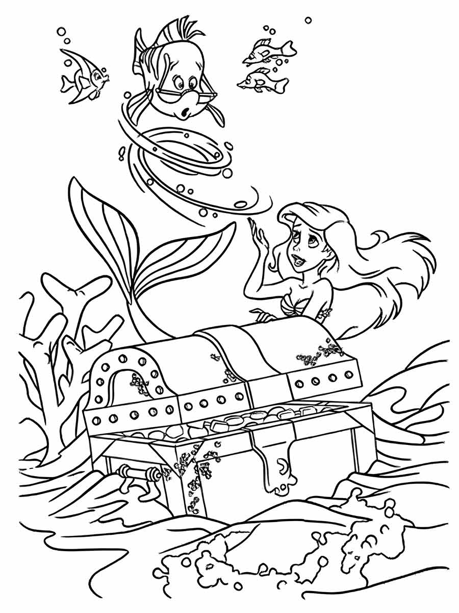 Ariel Coloring Page (115)