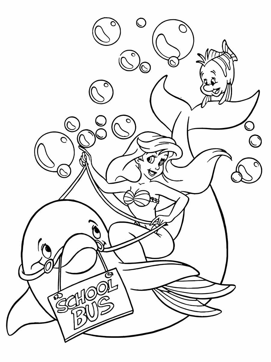 Ariel Coloring Page (117)