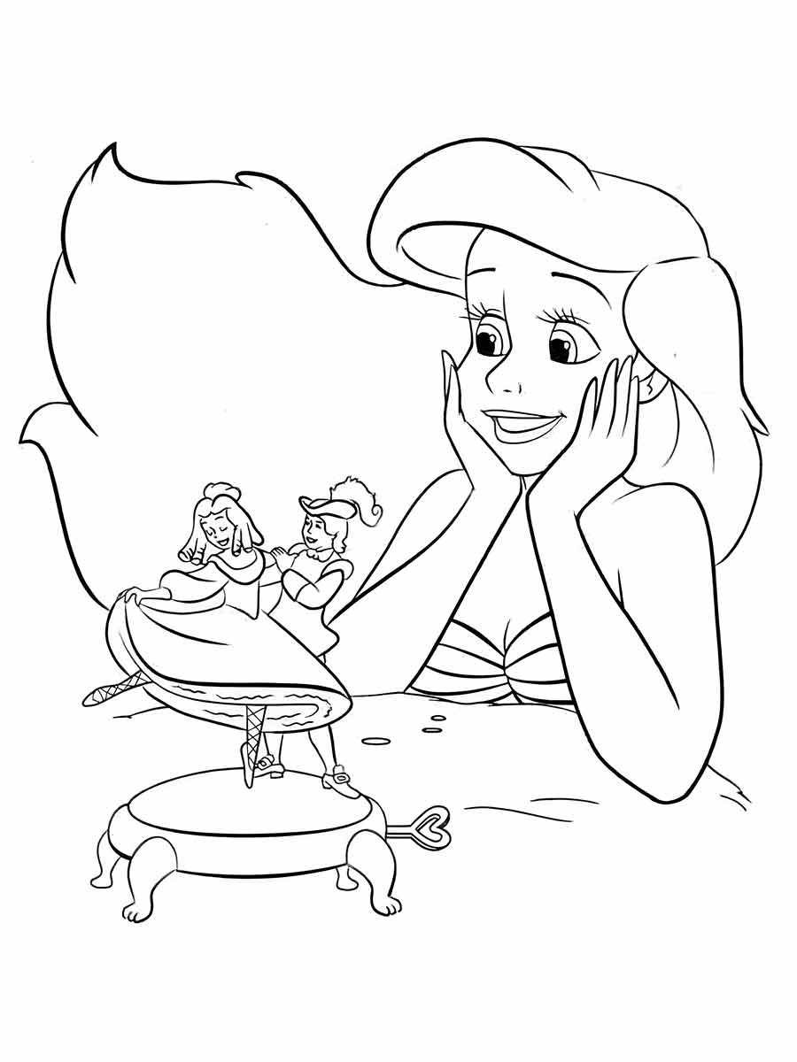 Ariel Coloring Page (12)