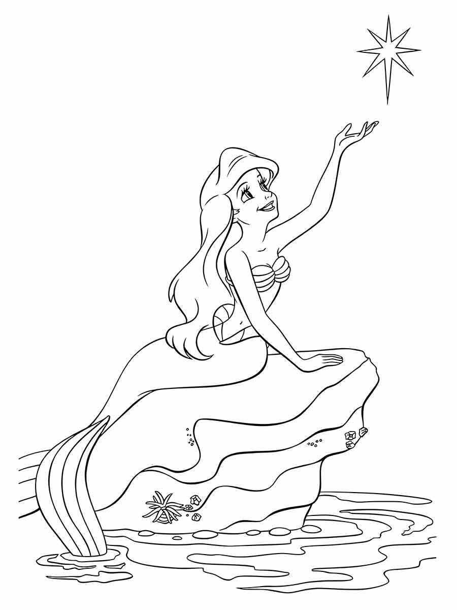 Ariel Coloring Page (14)