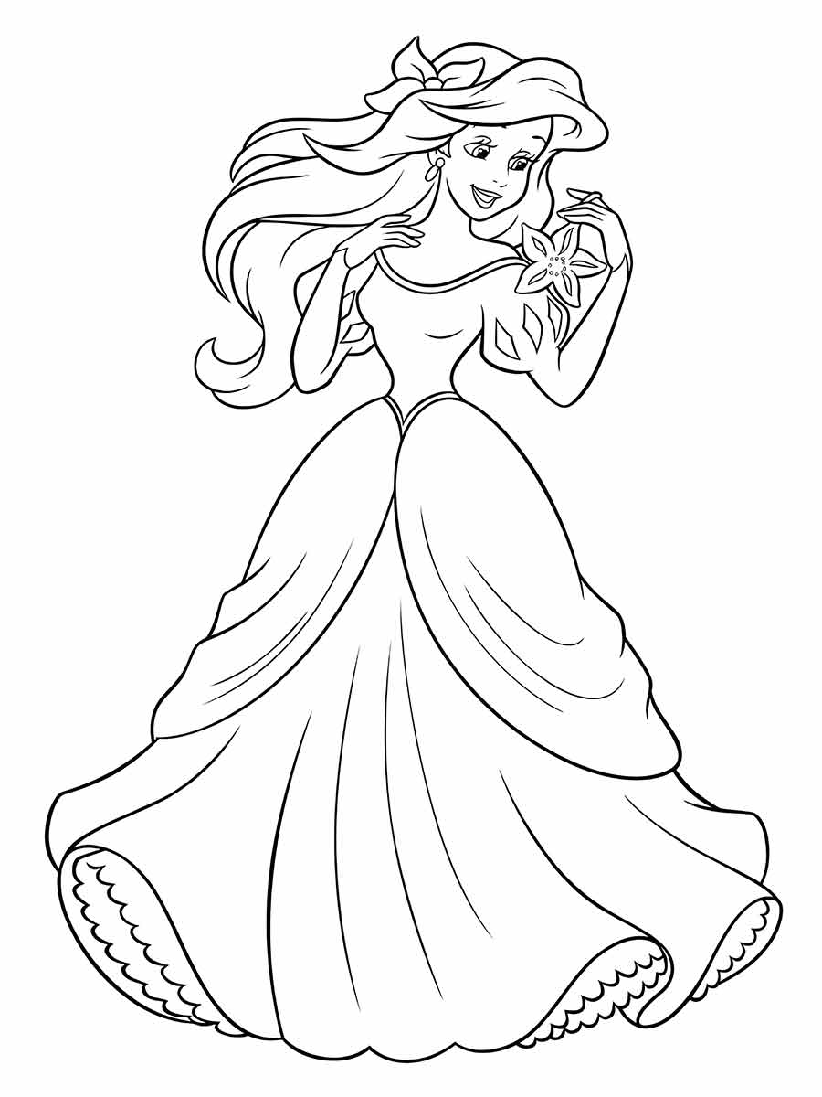 Ariel Coloring Page (20)