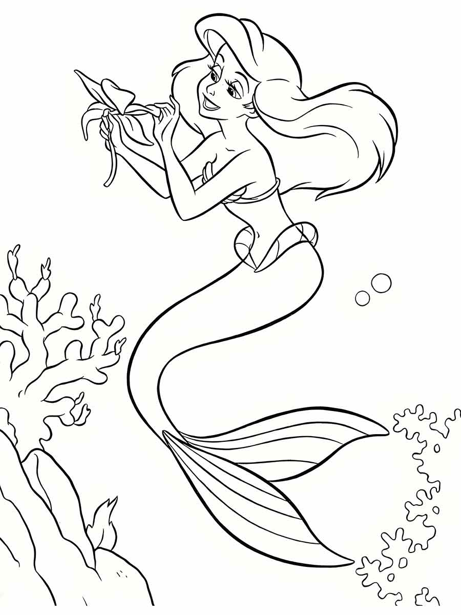 Ariel Coloring Page (27)