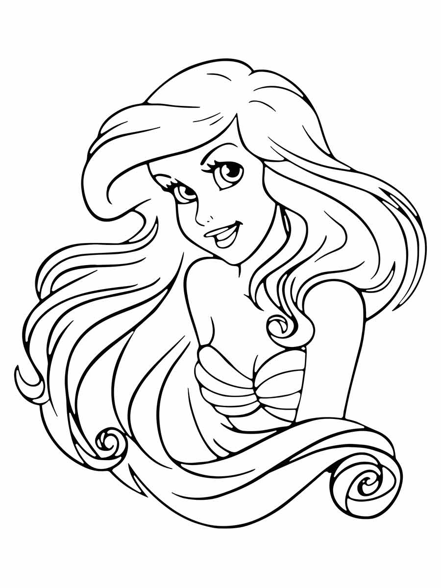 Ariel Coloring Page (28)