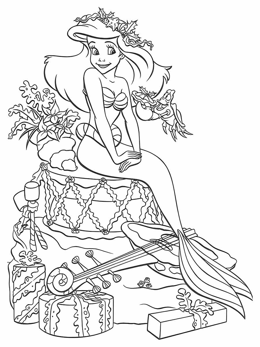 Ariel Coloring Page (29)