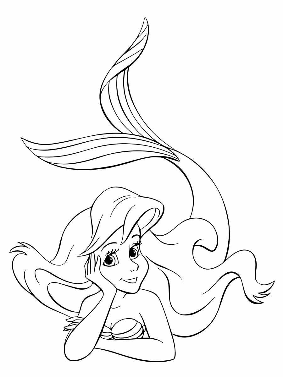 Ariel Coloring Page (31)