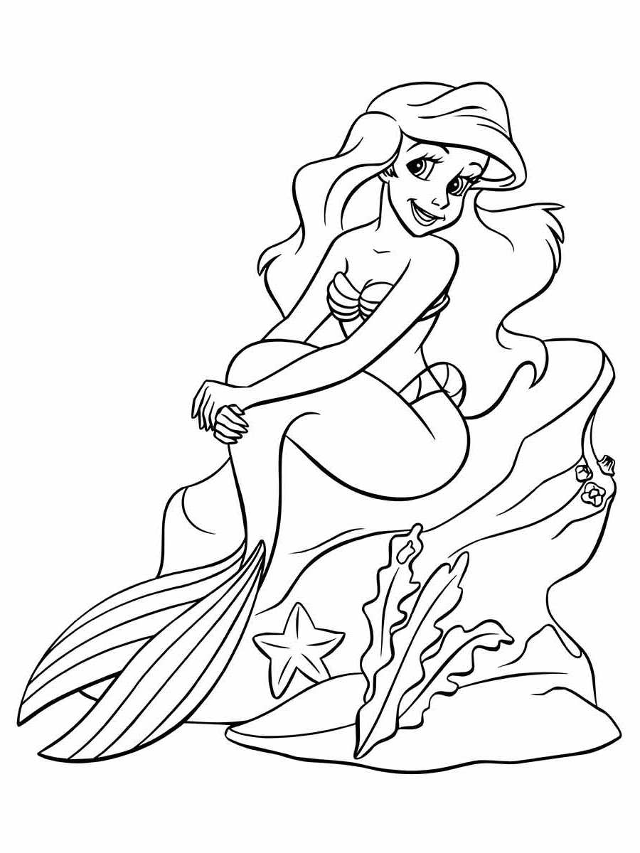 Ariel Coloring Page (32)