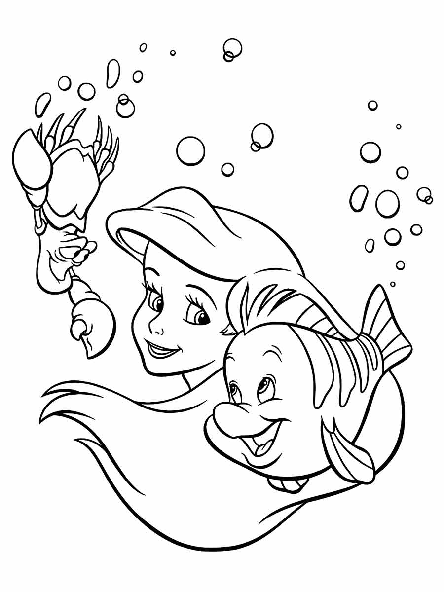 Ariel Coloring Page (35)