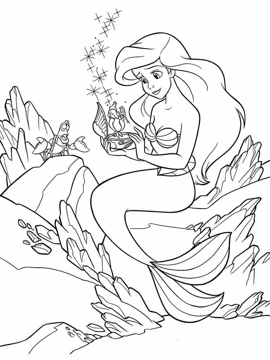 Ariel Coloring Page (36)