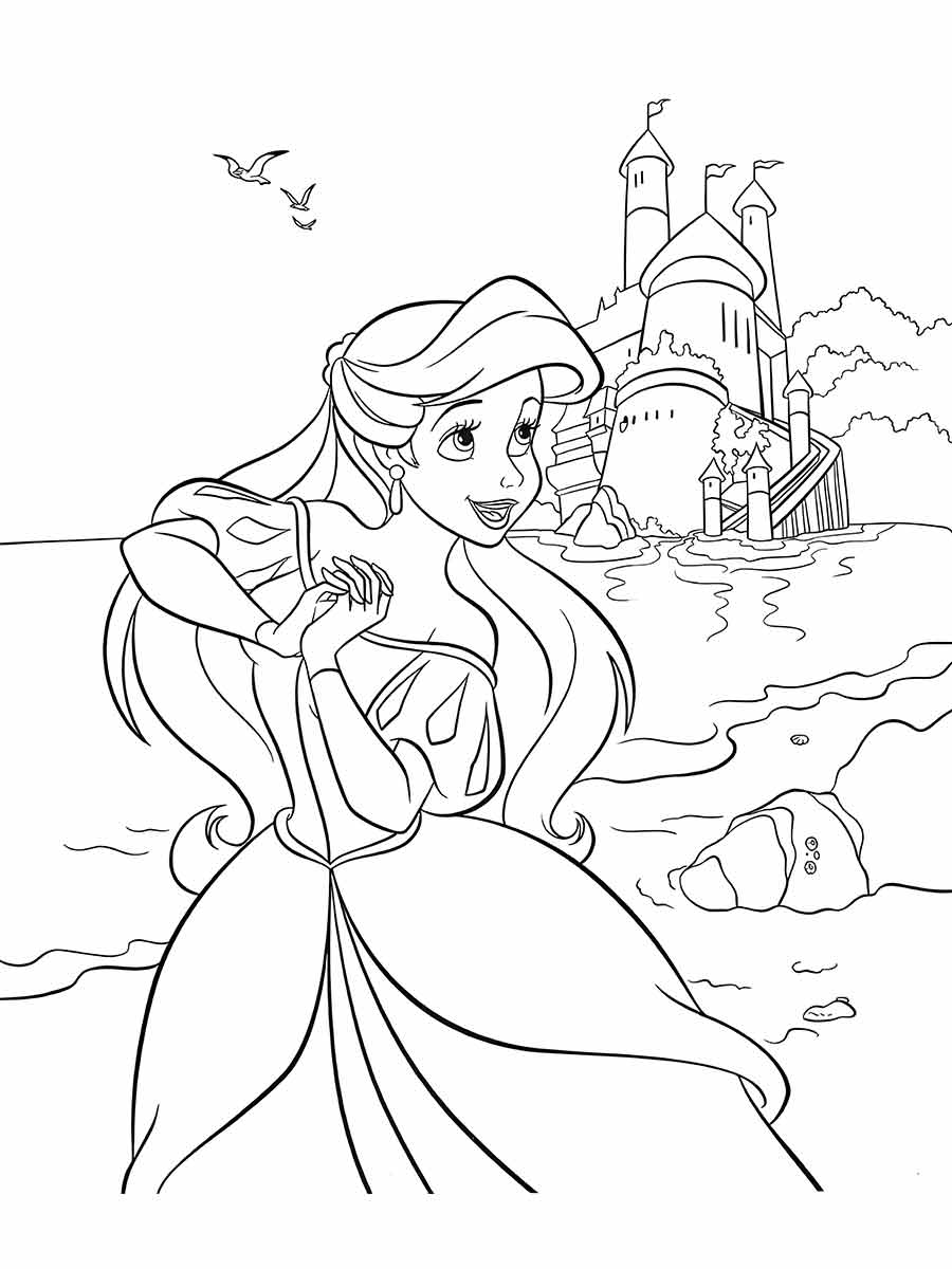 Ariel Coloring Page (38)