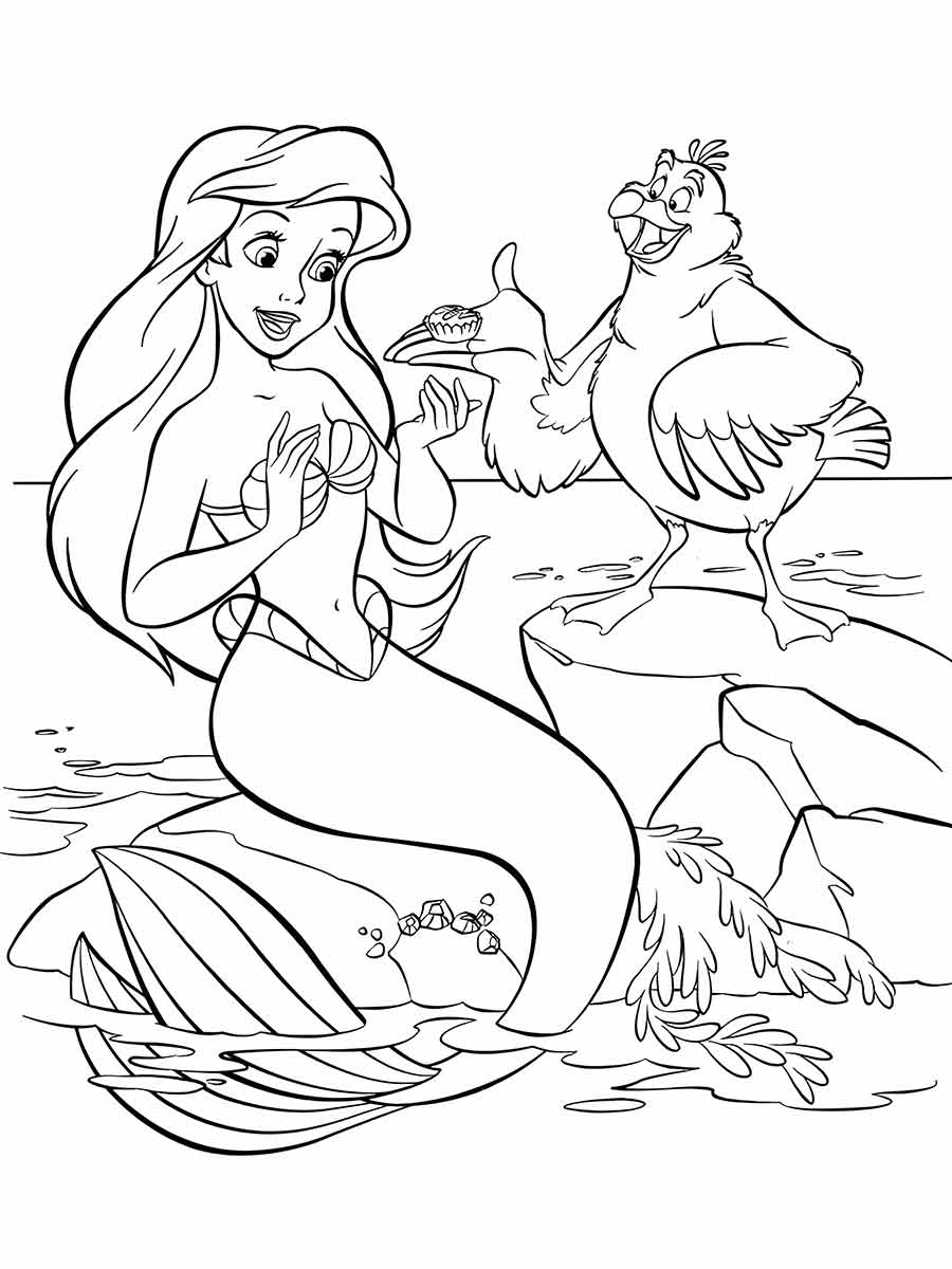 Ariel Coloring Page (39)