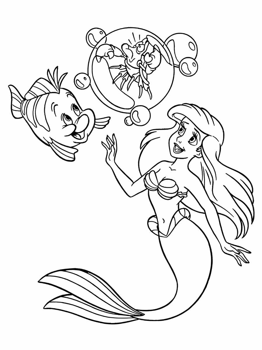 Ariel Coloring Page (41)