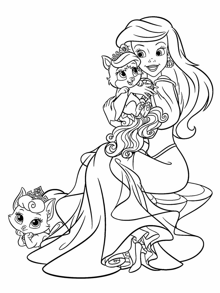 Ariel Coloring Page (42)